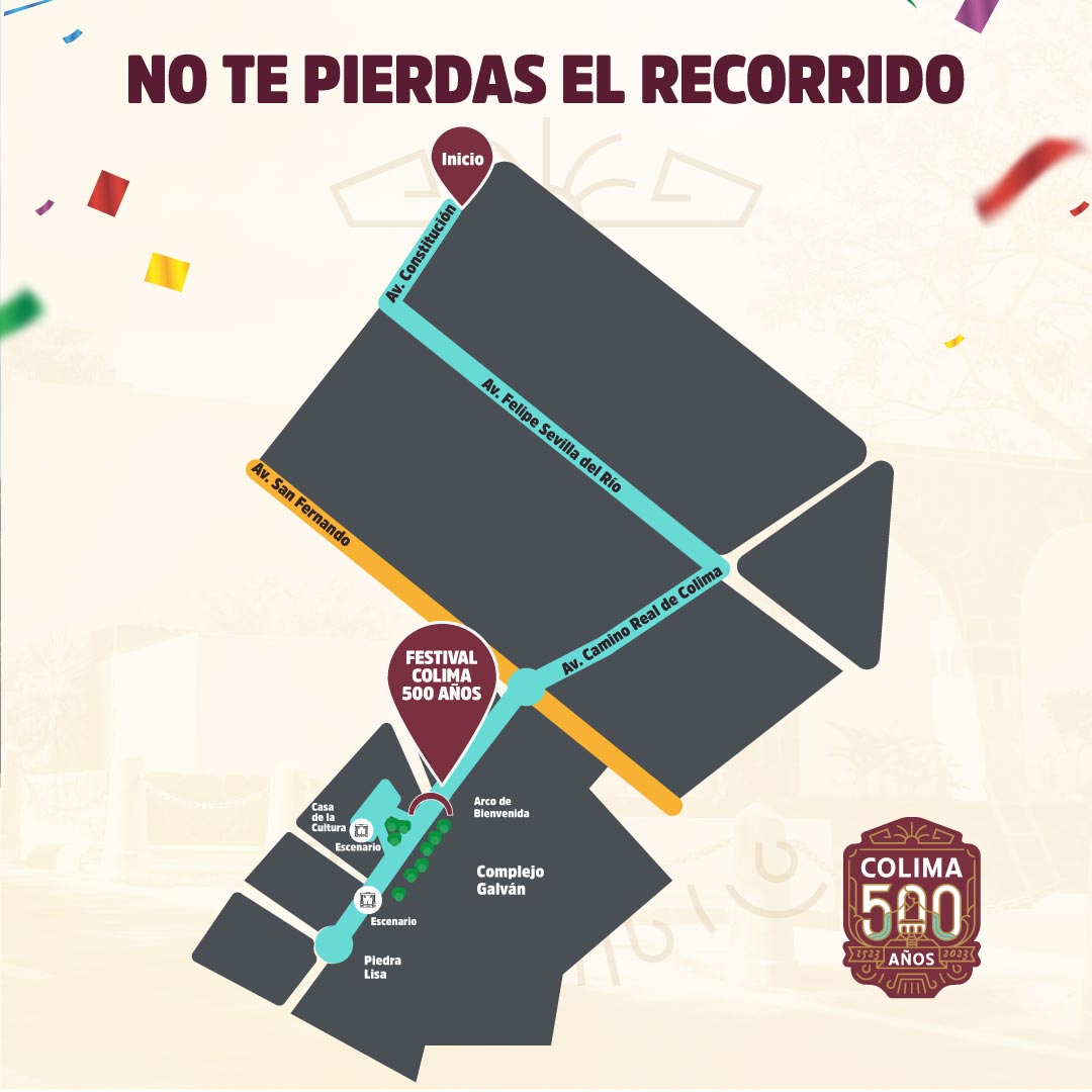 Ruta del desfile 500 años Image