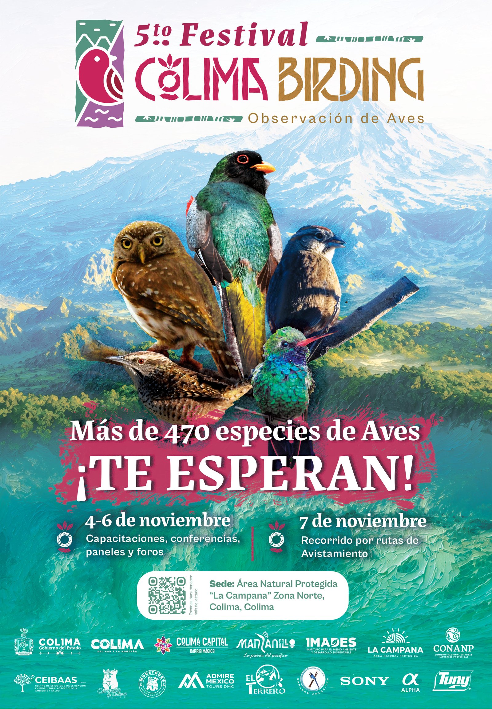 Poster oficial Colima Birding 2026 Image