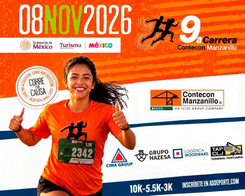 9.ª Carrera con Causa Contecon Manzanillo 2026